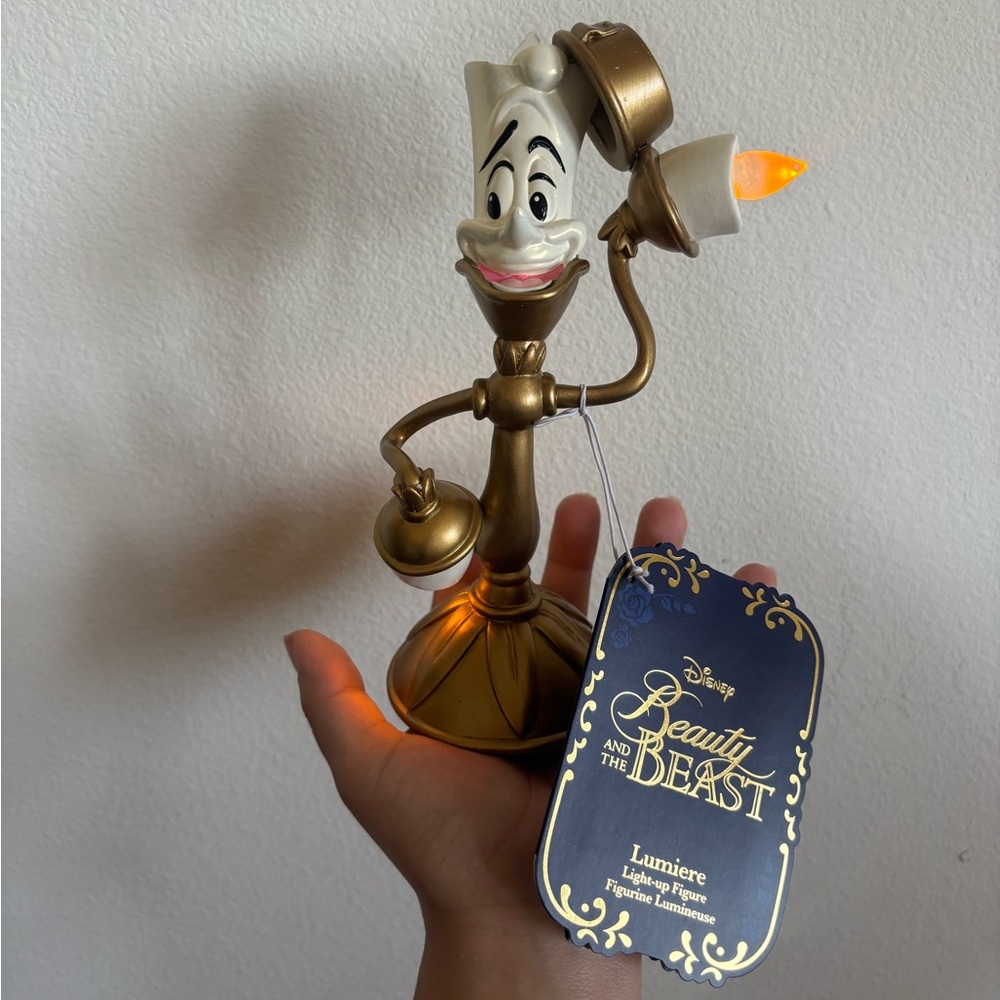 Disney Parks Disneyland 2021 Beauty & the Beast Lumiere Light Up Figurine